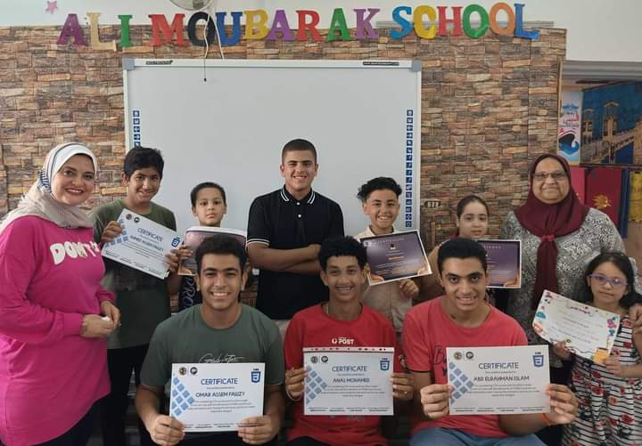 Web design course in Ali moubarak school